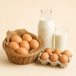 ডিম ও দুধ কম্বো প্যাক